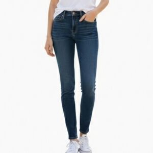 J. Crew 8" Toothpick Vista Wash Jeans Womens Size 27 Sits At Hip Cropped Leg